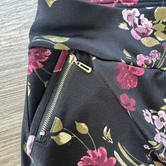 Shosho women’s floral stretchy soft legging multiple zippered pockets Size S - Picture 4 of 5